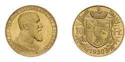 10 Franken 1930, Franz I., Fb. 16, fast Stempelglanz.