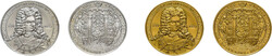Goldmedaille (21,87g, ca. 25mm) 1969, von Bodlak, auf den 250. ...