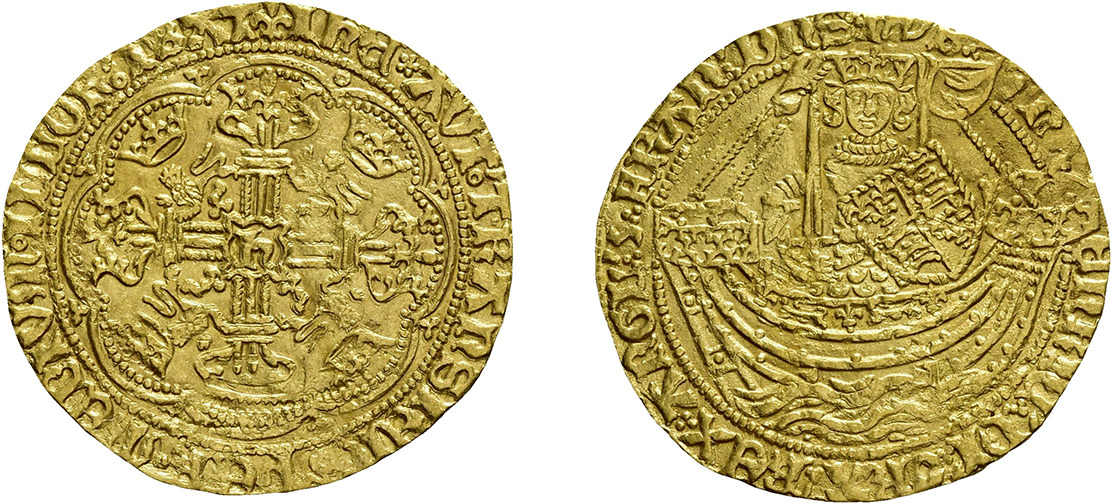 Noble (6,72g) Henry VI., 1422-1461. flämische Imitation. Fb. 112a, ...