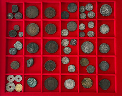 FRANKREICH / ITALIEN / SCHWEIZ, Sammlung von 62 Münzen und Medaillen ...