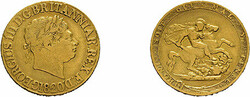 1 Sovereign 1820, George III., Fb. 371, schön bis sehr schön.