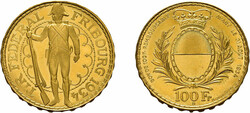 100 Franken 1934, Schützenfest in Fribourg, Fb. 505, HMZ 2-1344a, ...