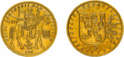 5 Dukaten 1933, St. Wenzel. Fb. 5, kl. Randfehler, poliert, ...