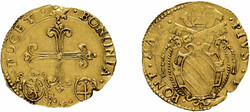 Bologna, Scudo d`oro (3,13g) o.J., Pius V., 1566-1572. Muntoni 45, ...