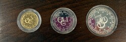 Set zu 500 Lewa Silber, 5.000 Lewa Gold sowie 10.000 Lewa Platin 1993 ...