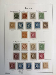 Frankreich1849-201: Prachtvolle Sammlung in 6 Alben, bis auf ...