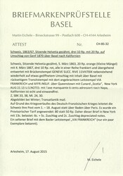 20 Rp. orange (kleine Fehler) und 3 Exemplare 10 Rp. rot mit ...