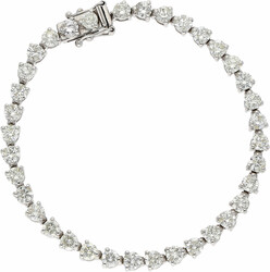 Rivière-Armband Stilvolles Rivière-Armband in Weissgold 18K mit 36 ...