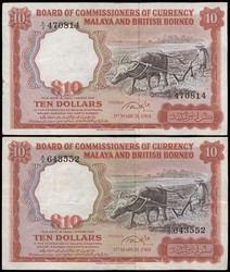 110.570.294: Banknoten - Asien - Malaya
