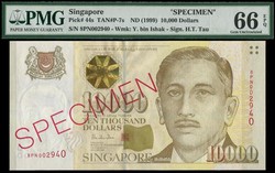 110.570.390: Banknotes – Asia - Singapore