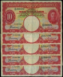 110.570.300: Banknoten - Asien - Malaysia