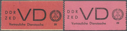 1390: DDR Correo administrativo C Hoja de control de la marcha ZKD  - Labels