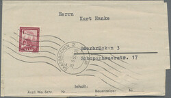 1949, Freimarke sog. Saar IV, 1 Fr karminrot als seltene ...