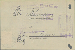 1963, Bedeutende Deutsche, 20 Pf und 50 Pf je als Einzelwert auf ...
