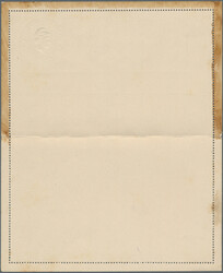 1896 ca., 4 C 'Liberty Head' letter-card ESSAY in BRIGHT VIOLET ...