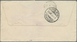 1905, Groupe 5c. green/red on greenish and 10c. black/blue on lilac ...