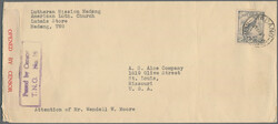 1941 Censored Mail: Envelope addressed to the United States written ...