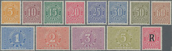 1929, Definitives "Cypher" 5c.-5p. and registration stamp 20c., ...