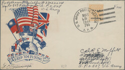 1944, 15 C. Ziffer mit Aufdruck "ITALY/CENTESIMI" auf ...