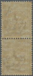 1905, 1 C. braun mit Aufdruck "LA CANEA" im senkr. postfrischen Paar, ...