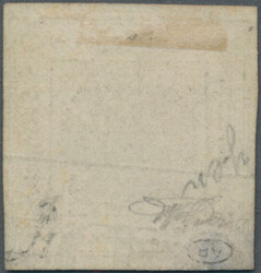 1859, 1 Kreuzer schwarz, Type I, allseits gut gerandet, entwertet mit ...