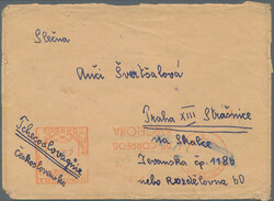 1939, SPANISH CIVIL WAR: Envelope with meter mark (from the post ...