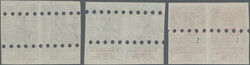 1914, War Relief, 1kr.-3kr., three top values as imperforate Specimen ...