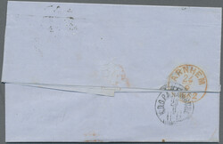 1862, markenloser Brief ab "CHRISTIANA 23.9.1862" mit vollem Inhalt ...