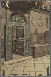 1918, 5m. on 1pi. ultramarine on ppc with c.d.s. "ARMY POST OFFICE SZ ...