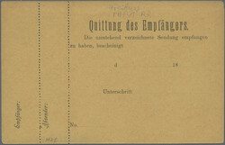 FREIBURG, seltene ungebrauchte Packetkarte "Express"