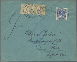 MÜNCHEN/Courier, 1 1/2 Pf. Münchner Kindl auf Brief (leichter ...