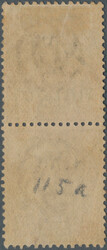 1896 Provisional 4 att. on 12 att. with small Roman ovpt., vertical ...