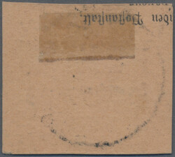 1899, 2 Mark dunkelrotkarmin, Plattenfehler V auf ...