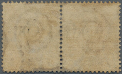 1896 4 att. on 12 att. horiz. pair, left-hand stamp showing both "t" ...