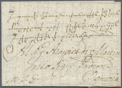 1700 ca., small complete letter in Armenian language to Venice, very ...