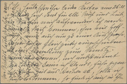 1920, Karte 10 C. rot bedarfsgebraucht mit ausführlichem Text von ...