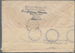 1948, 2 Mark Taube und 10 Pfg. Arbeiter als portogerechte 2.10 ...