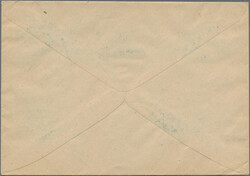 1948, Saar III, 60 C, fünf Einzelwerte auf tarifrichtiger Drucksache ...