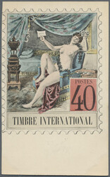 PHILATELIE: 5 postcards FRANCE "Timbre International" unused
