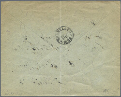 1898 Printed envelope used from Aleppo to Brussels, franked by ...
