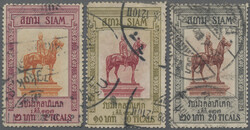 1908 '40th Anniv. of King's Reign' 2t., 10t. and 20t. used. The 20t. ...