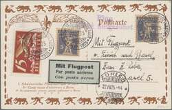 1925, I.SCHWEIZ.PFADFINDERLAGER BERN, offizielle farbige ...