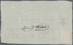 1867 Incoming mail: letter frontside bearing QV 1 d. red, plate 102 ...