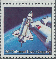 1989, 20th UPU Congress "Futuristic Mail Delivery" (SPACE), 45c. ...