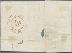 1833/38, Besetzung Luxemburgs, MARCHE, zwei Briefe mit hs. Taxe, ...