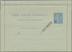 1906, "Systeme d'Enveloppes postales avec response payee", Essay ...