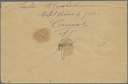 1899, registered cover with attractive four-colour-franking from ...