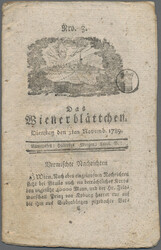 1789-90. Die ersten Zeitungssignetten von Österreich. Das ...