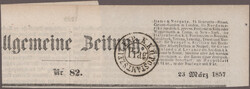 1857-1883, Lot von 5 Zeitungen sowie Zeitungskopf, teils verschiedene ...