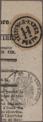 1857-1883, Lot von 5 Zeitungen sowie Zeitungskopf, teils verschiedene ...